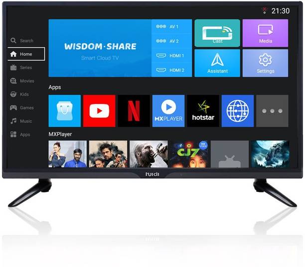 HUIDI 80 cm (32 Inch) HD Ready LED Smart Android Based TV with (Black) (2022 Model)