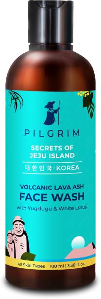 Pilgrim Volcanic Lava Ash  Cleanser | with Yugdugu & White Lotus | Korean K-Beauty | Gentle, Non Foaming & Sulfate Free | Unclog Pores | Fights Pollution & Acne | All Skin | Unisex Face Wash