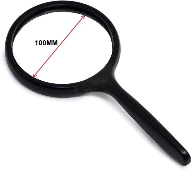 GeoKraft Lens 100MM Double High Power Handheld for Reading and viewing small objects 20X Magnifying Glass