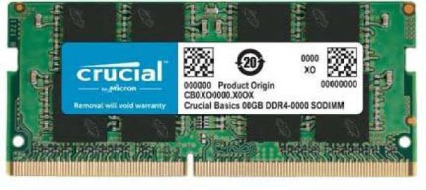 Crucial Basic 8GB DDR4 2666MHZ SODIMM 1.2V CL19 DDR4 8 GB Laptop DDR4 (8GB DDR4 2666MHZ SODIMM Laptop Memory CB8GS2666)
