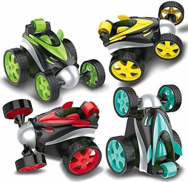 Quefit Remote Control Stunt Vehicle Rotating Rolling Electric Race Car Boys Toys Kids