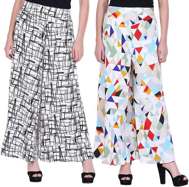 Pixie Flared Women Multicolor Trousers