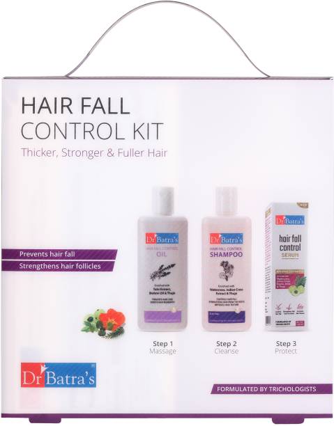 Dr Batra's Hair Fall Control Kit - 530 ml | Inside Coupon of Worth 2700 | Redeemable at all Clinics Of Dr. Batra's