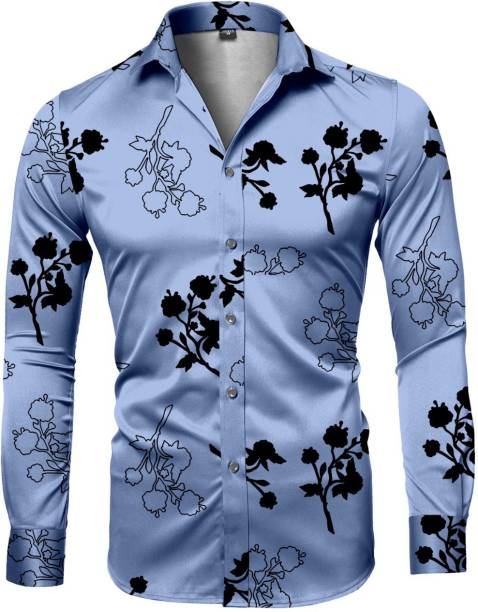 Frido Cotton Polyester Blend Floral Print Shirt Fabric