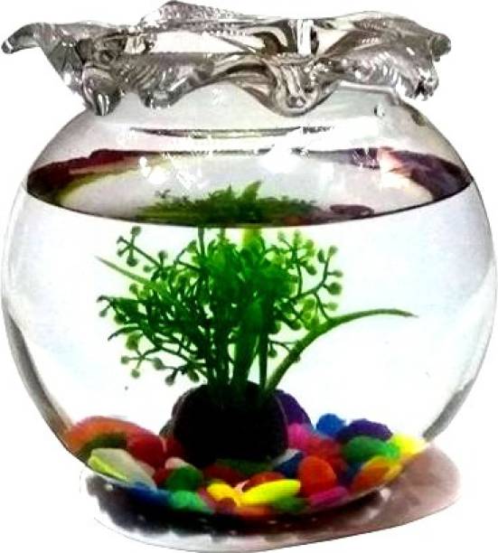 BILAL ANSARI Aqua_13 presenting cute & glossy looking glass fish aquarium (pack of 1,8 inch) Round Ends Aquarium Tank