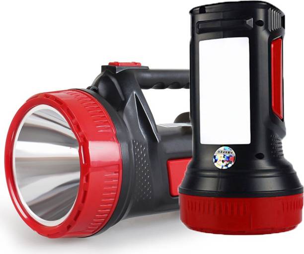 FIRSTLIKE 75W Ultra Bright Rechargeable Led Torch Light Laser Long Range High Power Torch + Emergency Lights Tube Torch