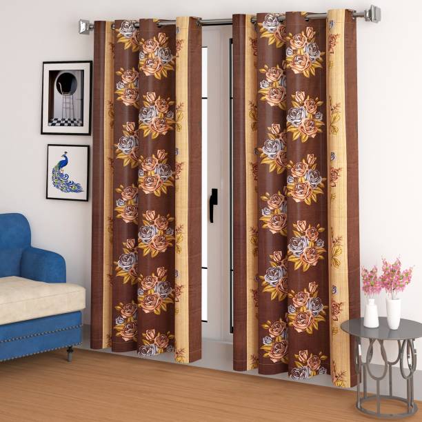 CHHAVI INDIA 213 cm (7 ft) Polyester Door Curtain (Pack Of 2)