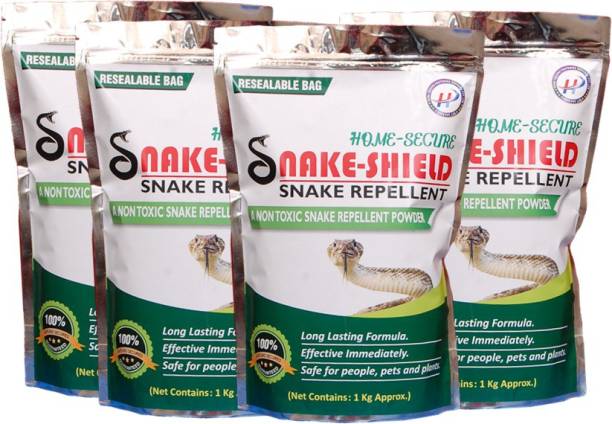 Home-Secure Snake Shield Snake Repellent Powder (1Kgs x 4) : Non Toxic Snake Repellent Powder, Snake Away, Snake Repellent, Snake Out, Snake Repeller, Snake Repellent For Outdoors
