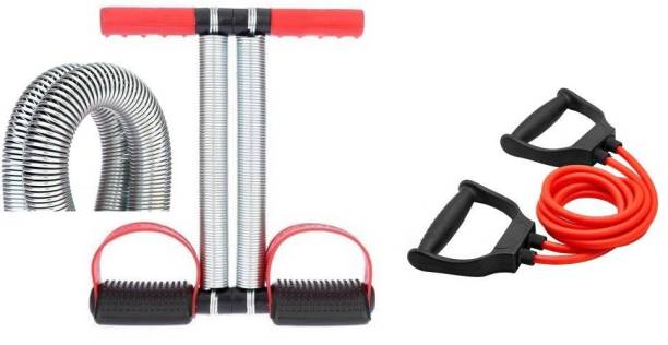 Fitnesstricks Anytime Fitness Combo Of Waist Tummy Trimmer with Double Toning Tube Fitness Accessory Kit Kit