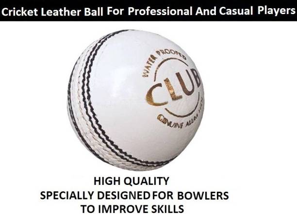 VIBCO Premium Quality Cricket Leather Ball For Bowlers to Improve Skills.(white) Cricket Leather Ball
