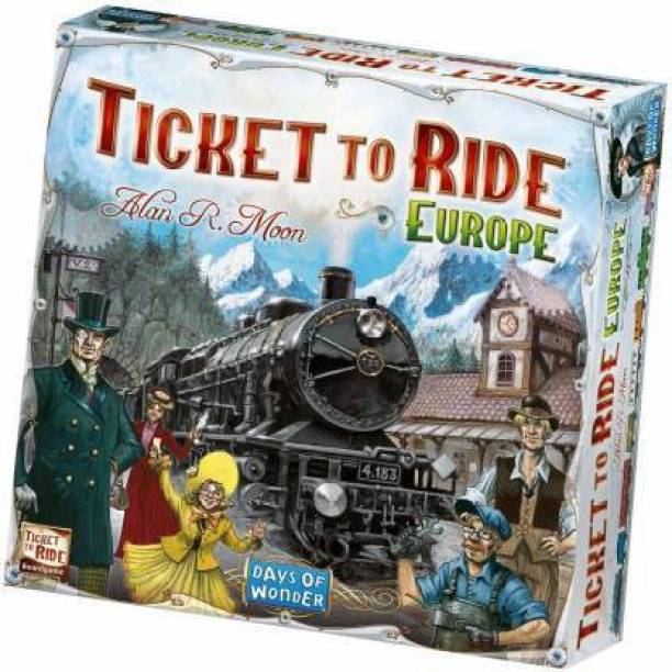 ZIQRA TOYS Ticket to Ride Europe Party & Fun Board Game for Kids and Adult ( Pack of 1) Party & Fun Games Board Game