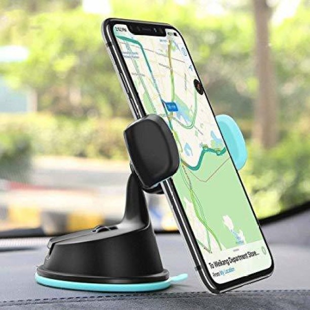 mylovetime Cell Phone Mount Stand for Car Dashboard Air Vent Windshield Car Vent Phone Holder Mount Phone Suction Cup Automobile Cradles with Clipper Black 