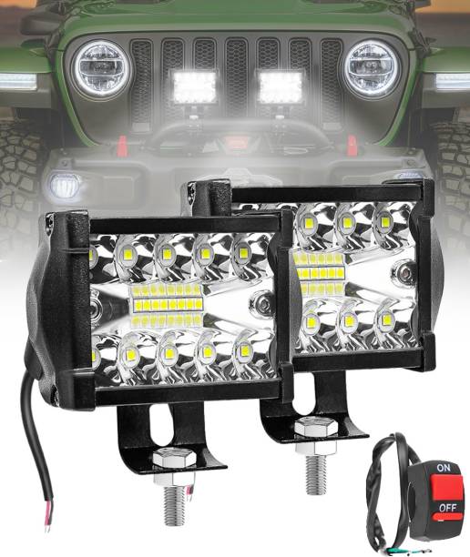 CARZEX New* Pack of 2 Premium Quaility IP67 WaterProof 18 LED Light With Switch universal for cars/bikes/truks/scooty/cycles/vans/etc. headlight high beem fog light. Back Up Lamp, Brake Light, Dash Light, Fog Lamp, Headlight, Indicator Light, Interior Light, License Plate Light, Mirror Light, Reversing Light, Side Marker, Tail Light Car, Van, Truck, Motorbike LED (12 V, 36 W)