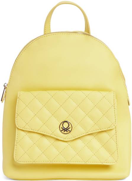 United Colors of Benetton Women Yellow Shoulder Bag