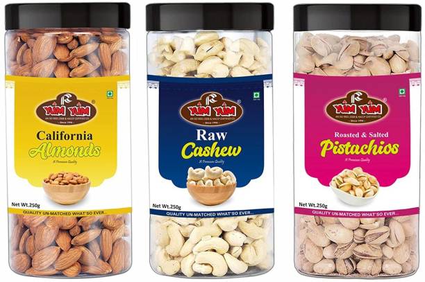 YUM YUM Premium California Almonds (250g) Pista (250g) ...