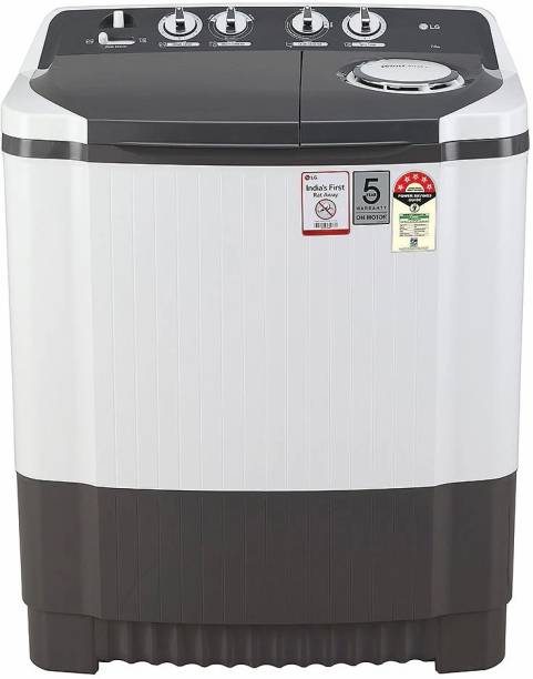 LG 7 kg 5 star rating and Wind jet dry Semi Automatic Top Load Washing Machine Grey, White
