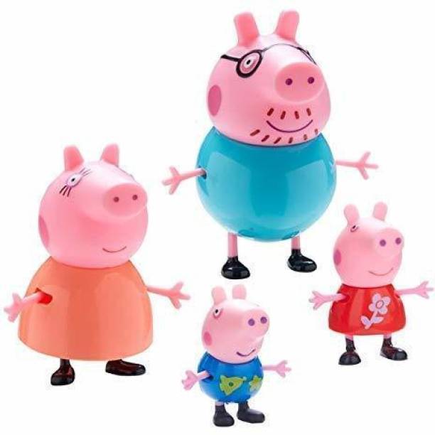 Ruhani Toys & Gift Gallery Peepa Pig Family Toy Set of with Pig Family House Set, Toys for Kids Children