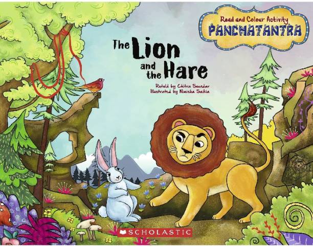 Read and Colour Activity: the Lion and the Hare