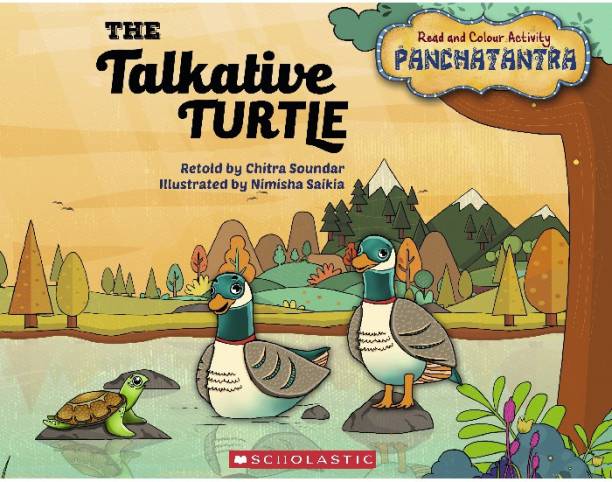 The Talkative Turtle - Panchatantra Read and Colour Activity Book 3