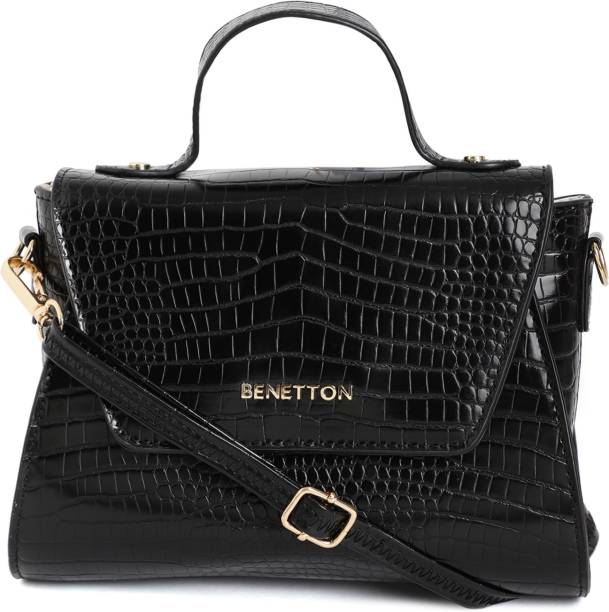 United Colors of Benetton Women Black Sling Bag