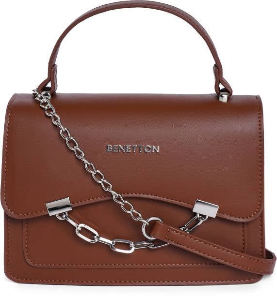 United Colors of Benetton Women Brown Sling Bag