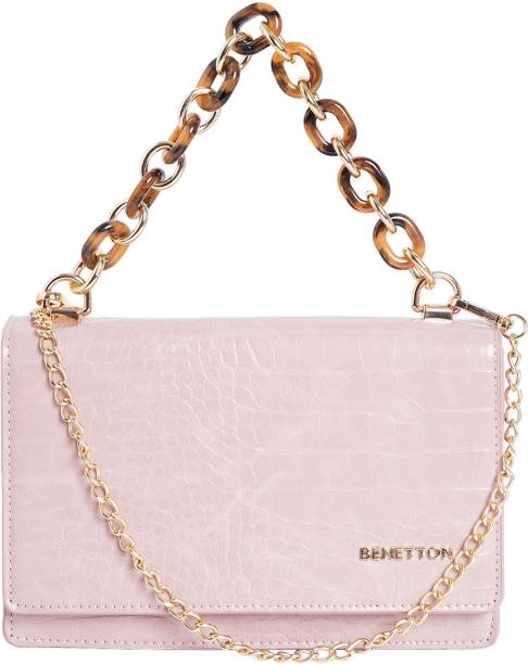 United Colors of Benetton Women Pink Sling Bag