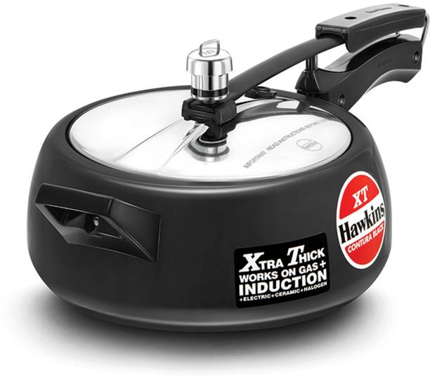 HAWKINS Contura Black XT 3.5 Litre Pressure Cooker 3.5 L Induction Bottom Pressure Cooker