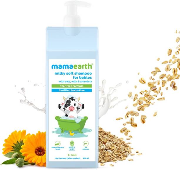 MamaEarth Milky Soft Shampoo with Oats, Milk and Calendula for Babies 400 ml