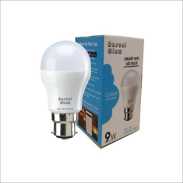 ROSOEL ROSOEL Glow Smart WiFi LED Bulb B22 9W (Cool White) Google Assistant and Alexa Enabled Smart Bulb