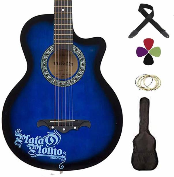 Medellin MED-BLU-C with Free Online Learning Course Acoustic Guitar Spruce Wood Spruce Right Hand Orientation