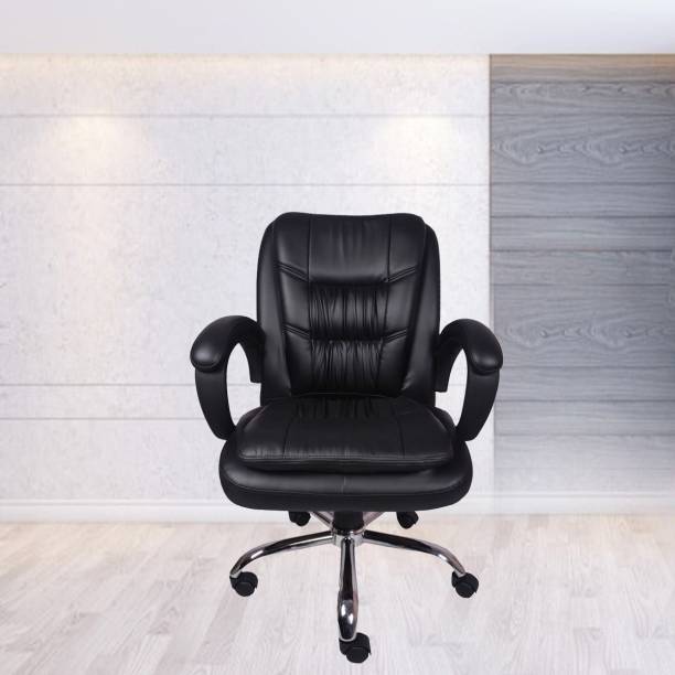 Flipkart Perfect Homes Revolving | Mid Back | Ergonomic | Home & Office | Leatherette Office Executive Chair
