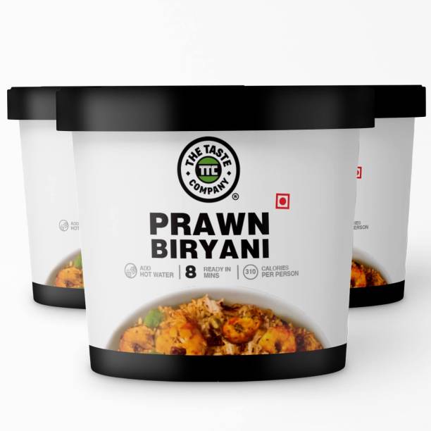 The Taste Company Prawn Biryani (Pack of 3) - Ready to ...