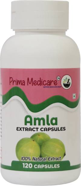 Prima Medicare Amla Extract Capsules/Vitamin C Supplement & Immunity Booster (120 Capsules)