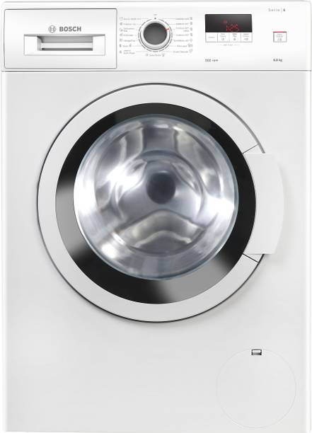 BOSCH 6 kg Fully Automatic Front Load with In-built Heater White