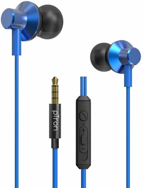 PTron Pride Lite HBE in-Ear Wired Headphones ( Blue ) Wired Headset