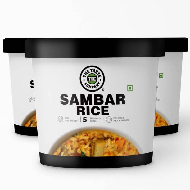 The Taste Company Sambar Rice (Pack of 3) - Ready to Ea...