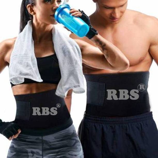 RBS New Quality FITNESS BELT 'FREE SIZE' Sweat slim belt, Belly fat burner, Stomach fat burner Slimming Belt