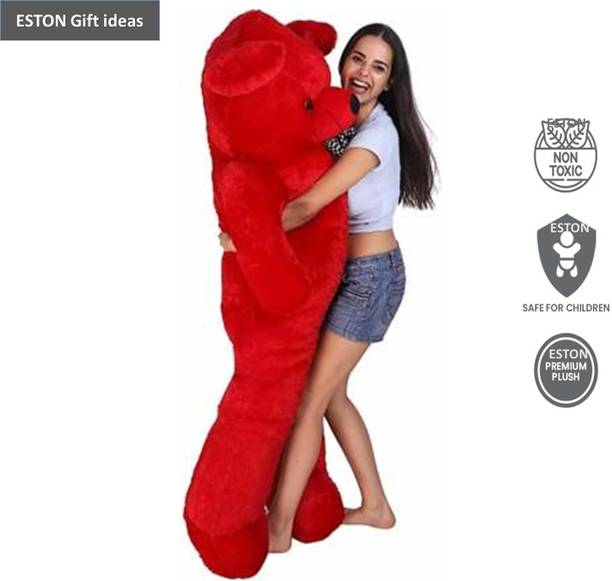eston Teddy Bear3 feet Red Soft Toy | Birthday Gift for Girls/Wife, Boyfriend/Husband, Soft Toys Wedding/Anniversary Gift for Couple Special, Baby Toys Gift Items  - 90 cm