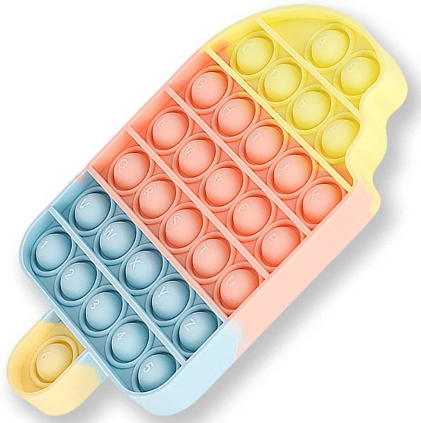 Poke Pop Toys for Autism Needs Stress（Love Rainbow） Push Pop Bubble Sensory Fidget Toy