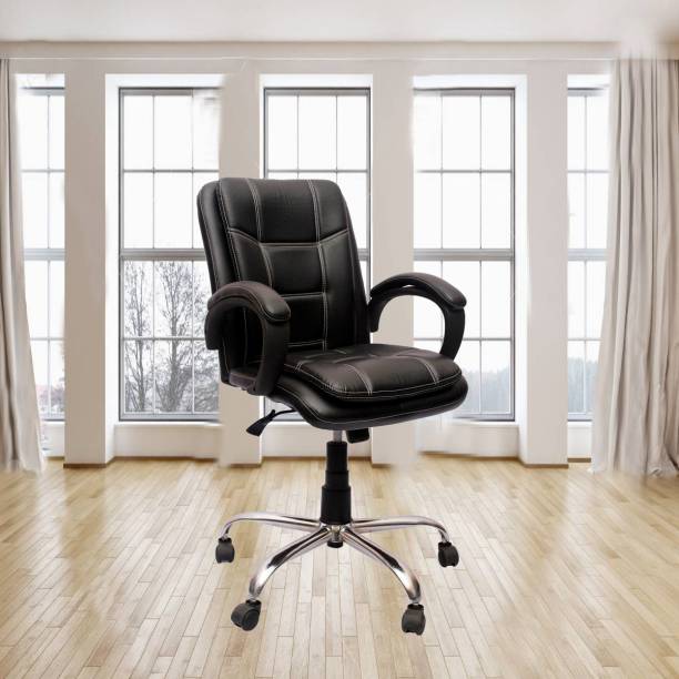 VJ Interior Leatherette Office Arm Chair
