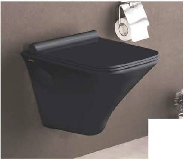 SONARA Arin RIMLESS Design (Dimension - 20''X14''X14) ONE Piece Wall Mounted Western Toilet Commode Western Commode