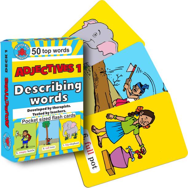 Brainy Bug Resources 50 Describing Words | 50 adjectives | Fun mini-flashcards for the advanced learner | Speak in sentences | English vocabulary | Educational Resources