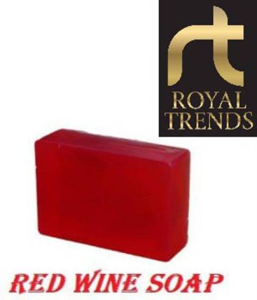 Royal Trends Redwine Soap Is Glycerine Base Herbal Natural Chemical Free Transparent Luxury Bathing Bar Soap For Men And Women 100GM