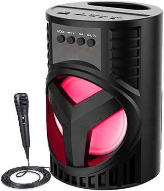 dilgona LZ 4103||WS-03|| Karaoke Speaker With Mic Super Bass Bluetooth Wireless Portable compatiable With all smart phones || Karaoke Bluetooth speaker with SD card and USB slot Wireless Bluetooth Multimedia Speaker || Wireless Speaker Ultra Loud Stereo sound || Bluetooth Speaker for Desktop PC|| Bluetooth Speaker Home Audio|| Perfect for home DJ audio player and DJ for outdoor activities || FM , Aux, TF, Speaker Phone / Wireless Speaker Compatible with all your devices. 15 W Bluetooth Tower Speaker Boom Box