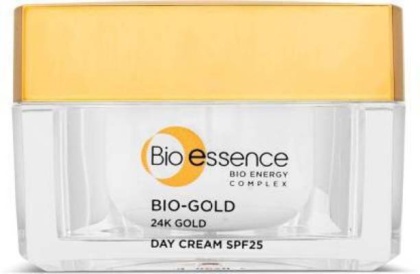 Bio-Essence Bio-Gold Day Cream SPF25/PA+++ | With Pure 24K Gold & Bio-Energy Complex, Non-Greasy, Anti-Aging, Anti-Oxidant, UV Protection, Visible Radiance
