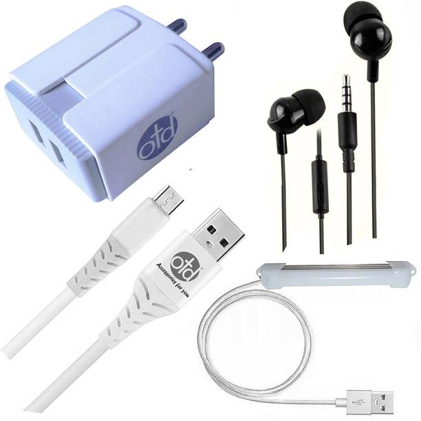 Top Headset K Adapter cheap price 5stars Flipkart in India 12 OTD Wall Charger Accessory Combo for Lenovo Vibe Z K910L, Lenovo Vibe Z2 Pro (K920), Lephone W11, Lephone W12
