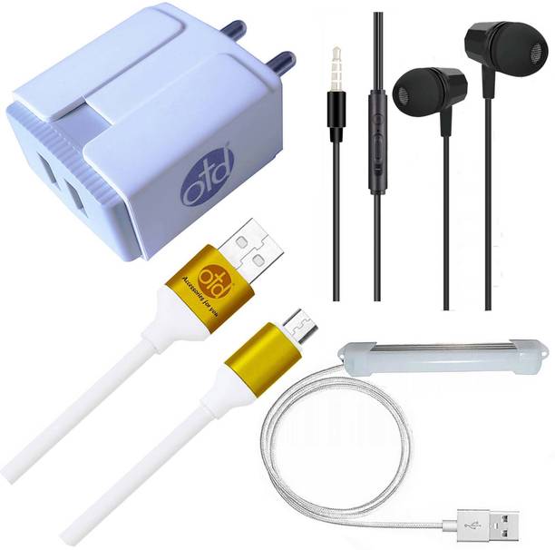 Top Headset K Adapter cheap price 5stars Flipkart in India 20 OTD Wall Charger Accessory Combo for I KALL K600, I KALL K7, I KALL K7 New, I KALL K700