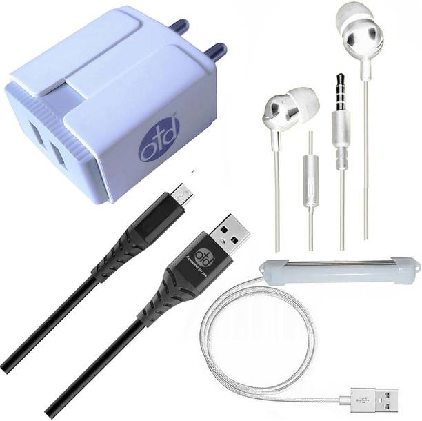 Top Headset K Adapter cheap price 5stars Flipkart in India 10 OTD Wall Charger Accessory Combo for Lenovo K6 Power, Lenovo K8 Note, Lenovo K8 Plus, Lenovo K9 Note