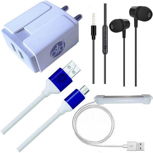 Top Headset K Adapter cheap price 5stars Flipkart in India 14 OTD Wall Charger Accessory Combo for I KALL K3 New, I KALL K300, I KALL K4, I KALL K4 Plus