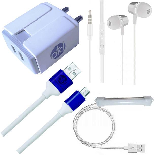 Top Headset K Adapter cheap price 5stars Flipkart in India 30 OTD Wall Charger Accessory Combo for I KALL K400, I KALL K5, I KALL K500, I KALL K6